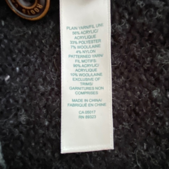 Roots wool blend fair isle style cardigan size S - Picture 4 of 11